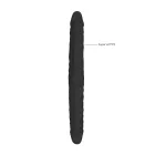 Realistischer Doppeldildo Schwarz 46cm RealRock