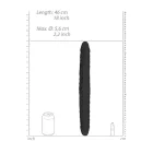 Realistischer Doppeldildo Schwarz 46cm RealRock