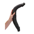 Realistischer Doppeldildo Schwarz 46cm RealRock