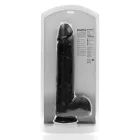 Dildo XXXL Gerade mit Hodensack 38 cm - Schwarz