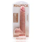 Dildo XXXL Gerade mit Hodensack 38 cm