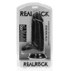 Dildo EXTRA DICK mit Hodensack 20,3 x 6,6 cm - Schwarz