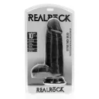 Dildo EXTRA DICK mit Hodensack 25,4 x 8 cm - Schwarz