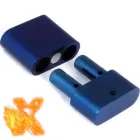Doppelter Popper Inhalator Edelstahl Blau - XTRM FTSH