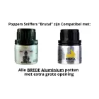 Gold Poppers Sniffer für Brutal - Aluminium XXL Flaschen
