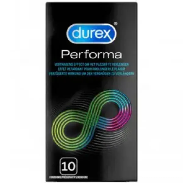 Durex Performa Kondome (Orgasmusverzögerung) – 10er-Pack