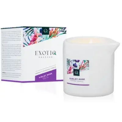 Exotiq Massagekerze Violette Rose – 200 g Exotiq Massagekerze Violette Rose – 200 g