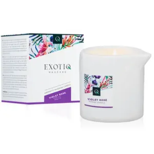 Exotiq Massagekerze Violette Rose – 200 g