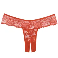 Allure - Chiqui Love - Crotchless Thong - One Size - Red