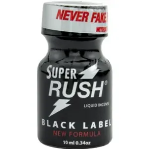 Super Rush Black Label Poppers - 10ml (PWD)