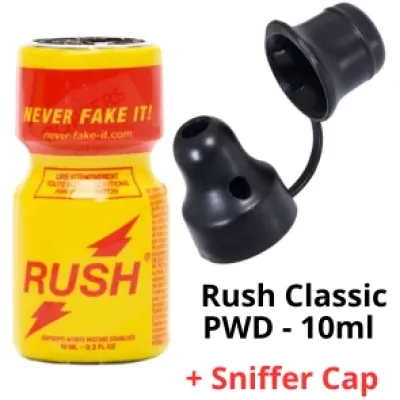 Rush Classic PWD - 10 ml + Poppers Sniffer Cap
