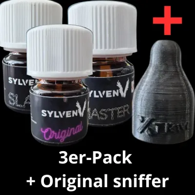 SylvenV Poppers 3er-Pack + Original Sniffer