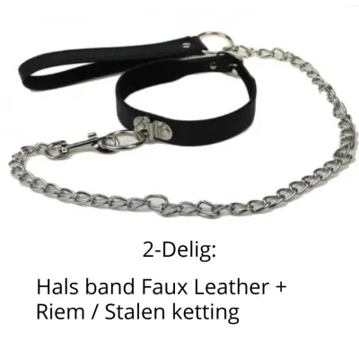 BDSM Halsband mit Stahlkette BDSM Halsband mit Stahlkette
