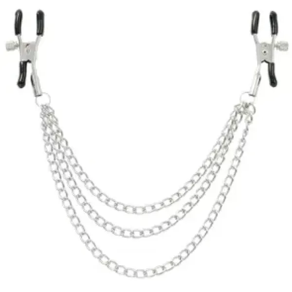Pinch verstellbare Brustwarzenklammern mit Kette