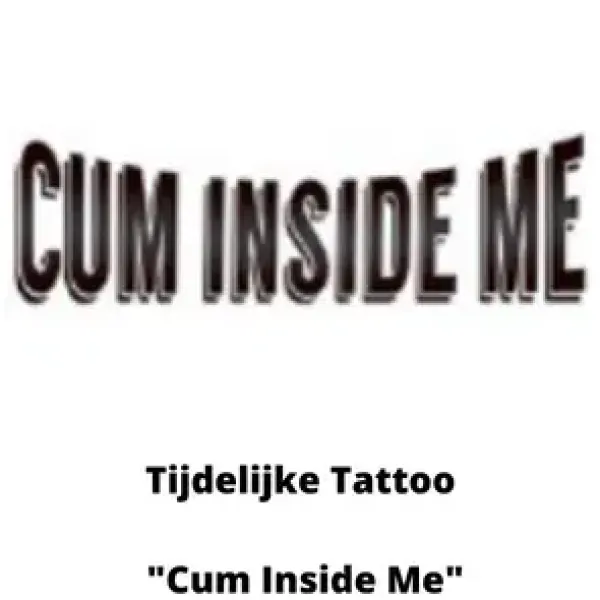 BDSM Temporäres Tattoo - Komm in mich hinein