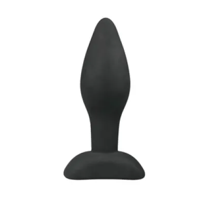 Kleiner schwarzer Buttplug aus Silikon Kleiner schwarzer Buttplug aus Silikon