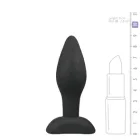 Kleiner schwarzer Buttplug aus Silikon