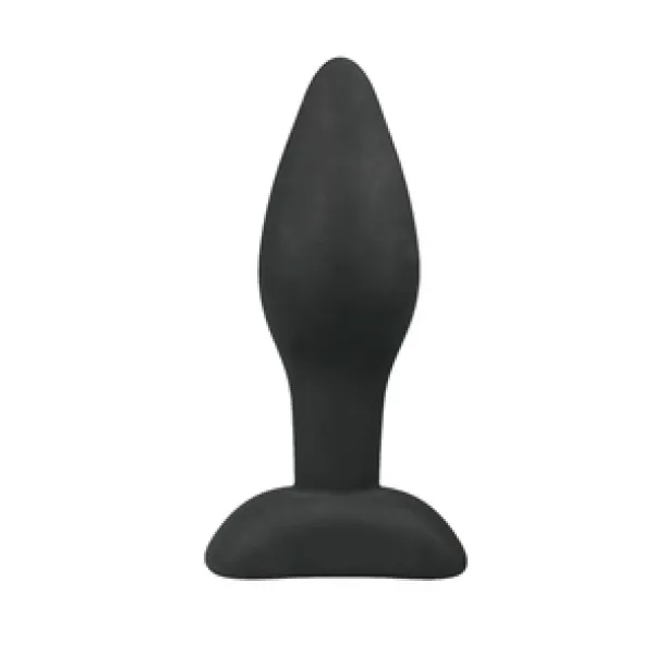 Kleiner schwarzer Buttplug aus Silikon