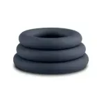 Boners 3-teiliges Penisring-Set - Grau