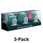 Masturbator-Ei Naughty 3er-Pack