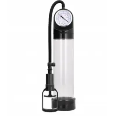Komfort-Penispumpe mit Druckmesser gepumpt Komfort-Penispumpe mit Druckmesser gepumpt